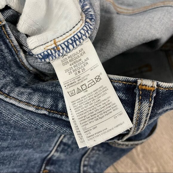 Gap denim high rise cigarette jeans size 25 - Picture 3 of 5